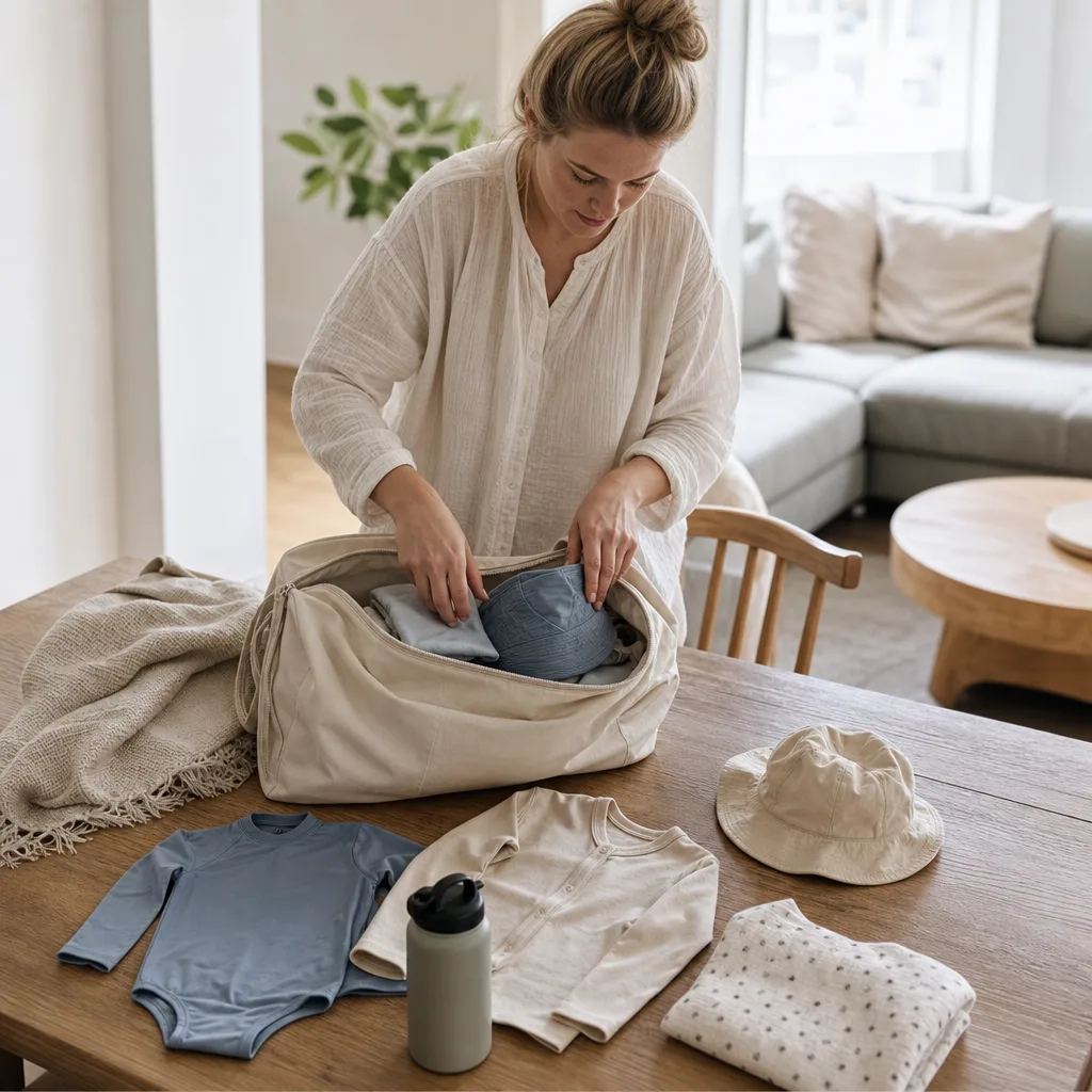 UV-kläder baby – komplett guide för nyblivna föräldrar - redaktionell bild
