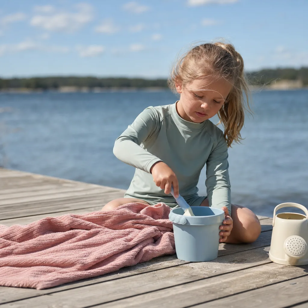 Bästa rashguard barn – topp 8 med UPF 50+ - redaktionell bild