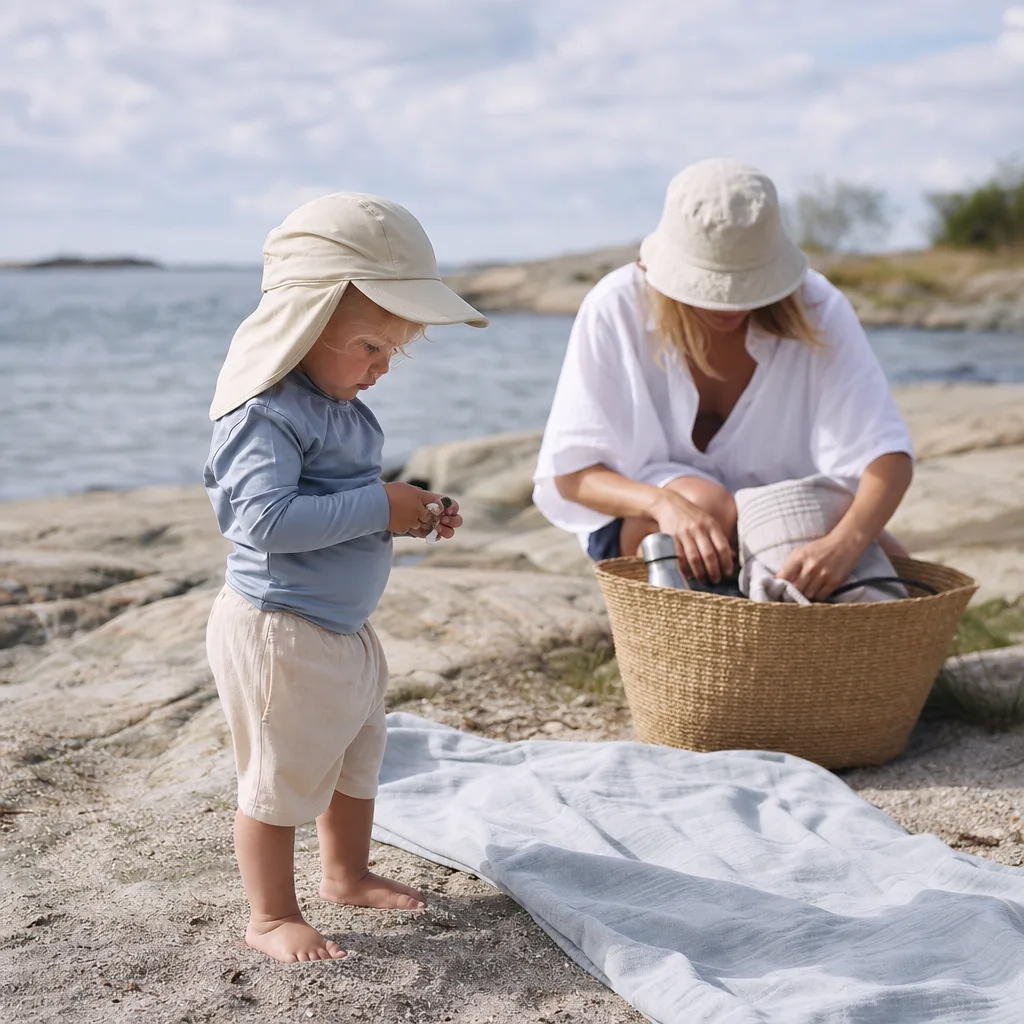 Bästa solhatt barn – topp 10 med bra nackskydd - redaktionell bild