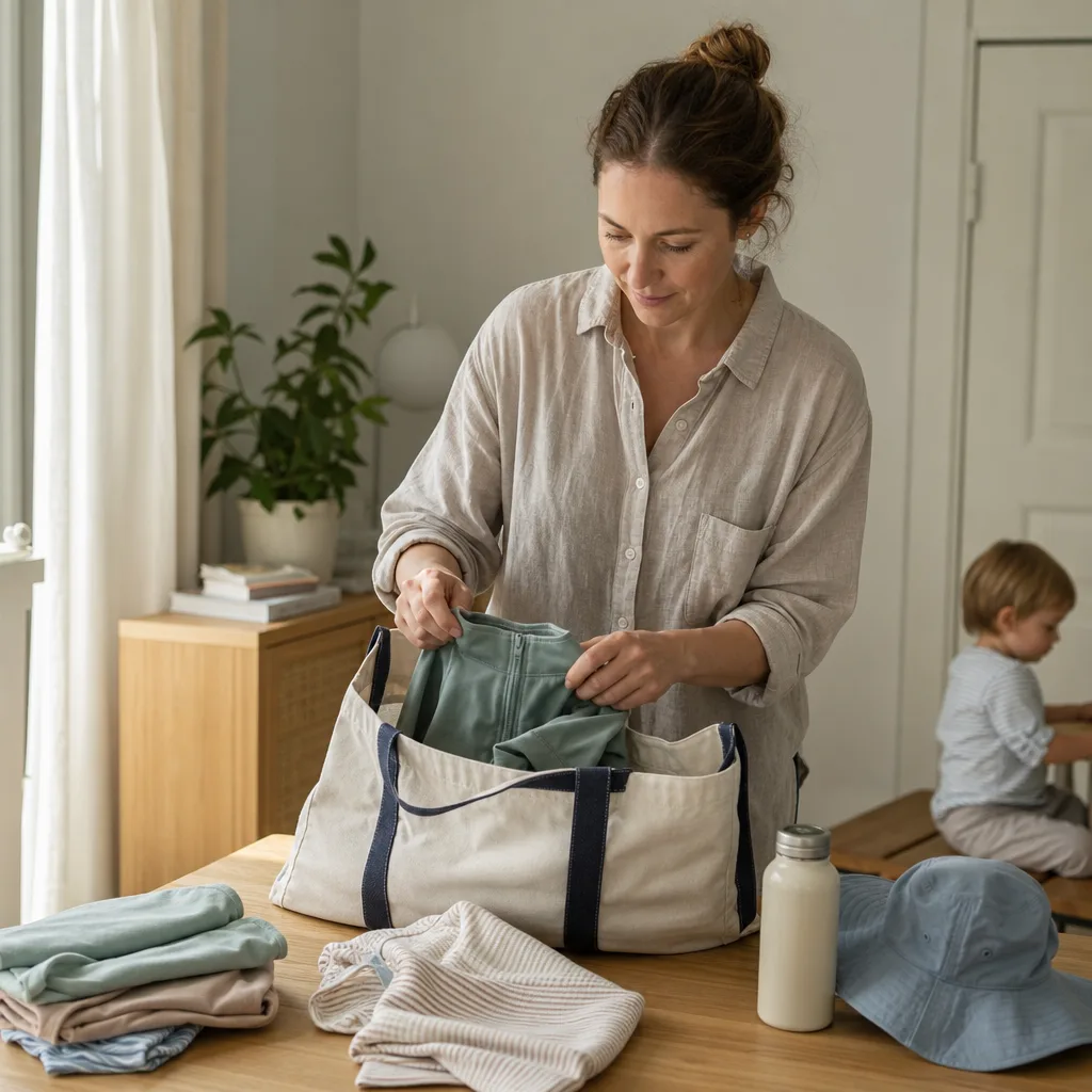 Babyland UV-kläder – recension för baby & barn - redaktionell bild